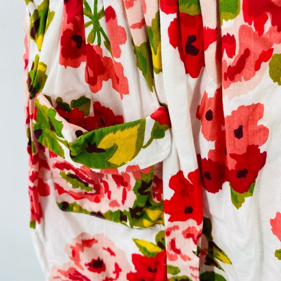 Mini Boden Sleeveless Floral Dress White Red Size 2-3 - Picture 2 of 6